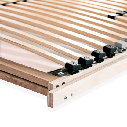 Slatted Bed Base with 28 Slats 7 Zones 140x200 cm