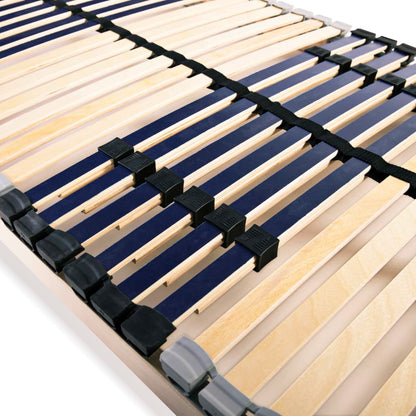 Slatted Bed Base with 42 Slats 7 Zones 70x200 cm