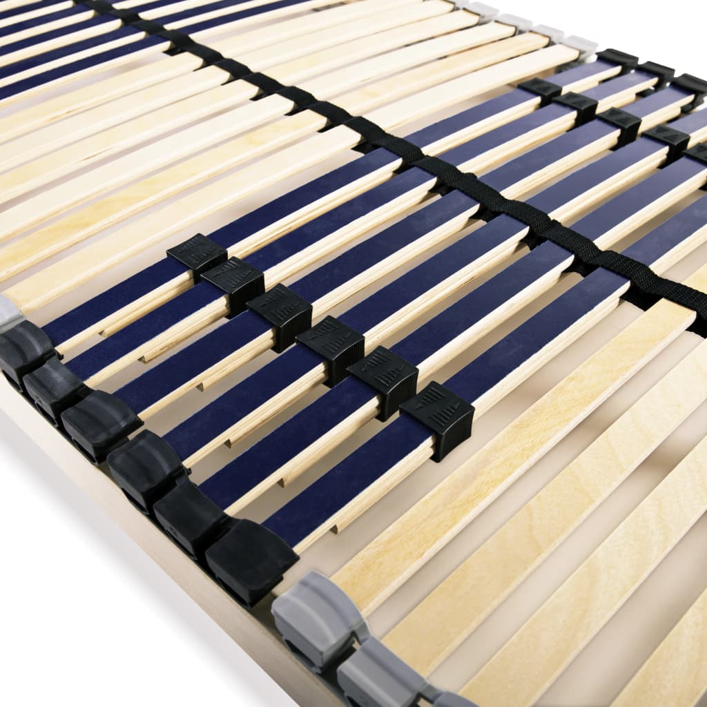 Slatted Bed Base with 42 Slats 7 Zones 80x200 cm