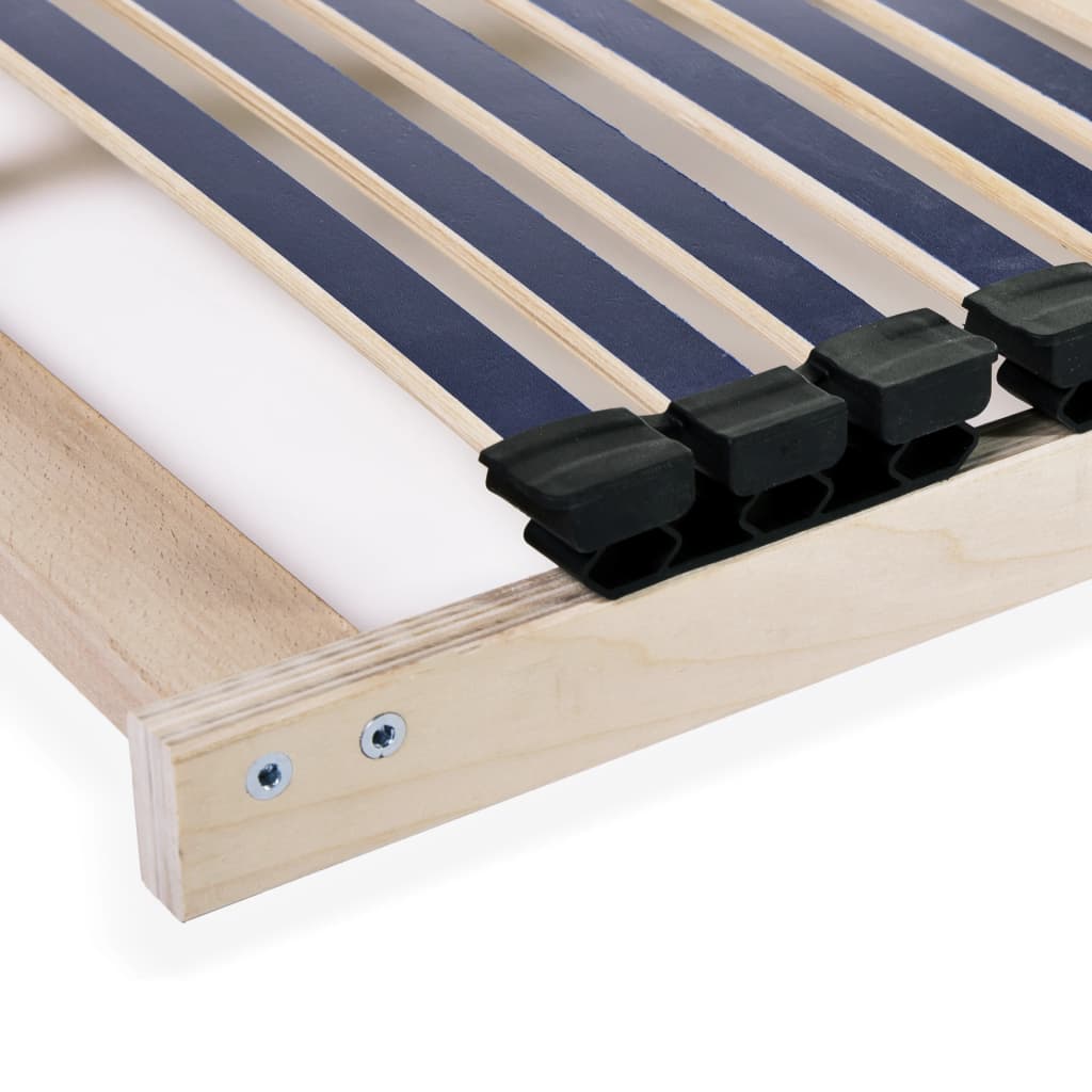 Slatted Bed Base with 42 Slats 7 Zones 100x200 cm