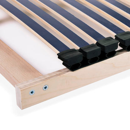 Slatted Bed Base with 42 Slats 7 Zones 100x200 cm