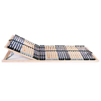 Slatted Bed Base with 42 Slats 7 Zones 70x200 cm