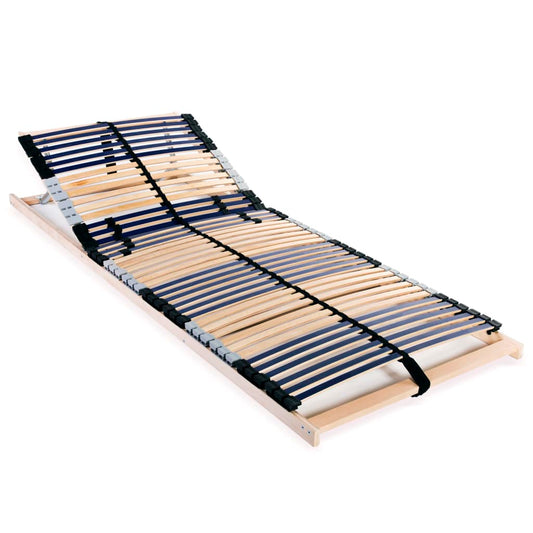 Slatted Bed Base with 42 Slats 7 Zones 90x200 cm