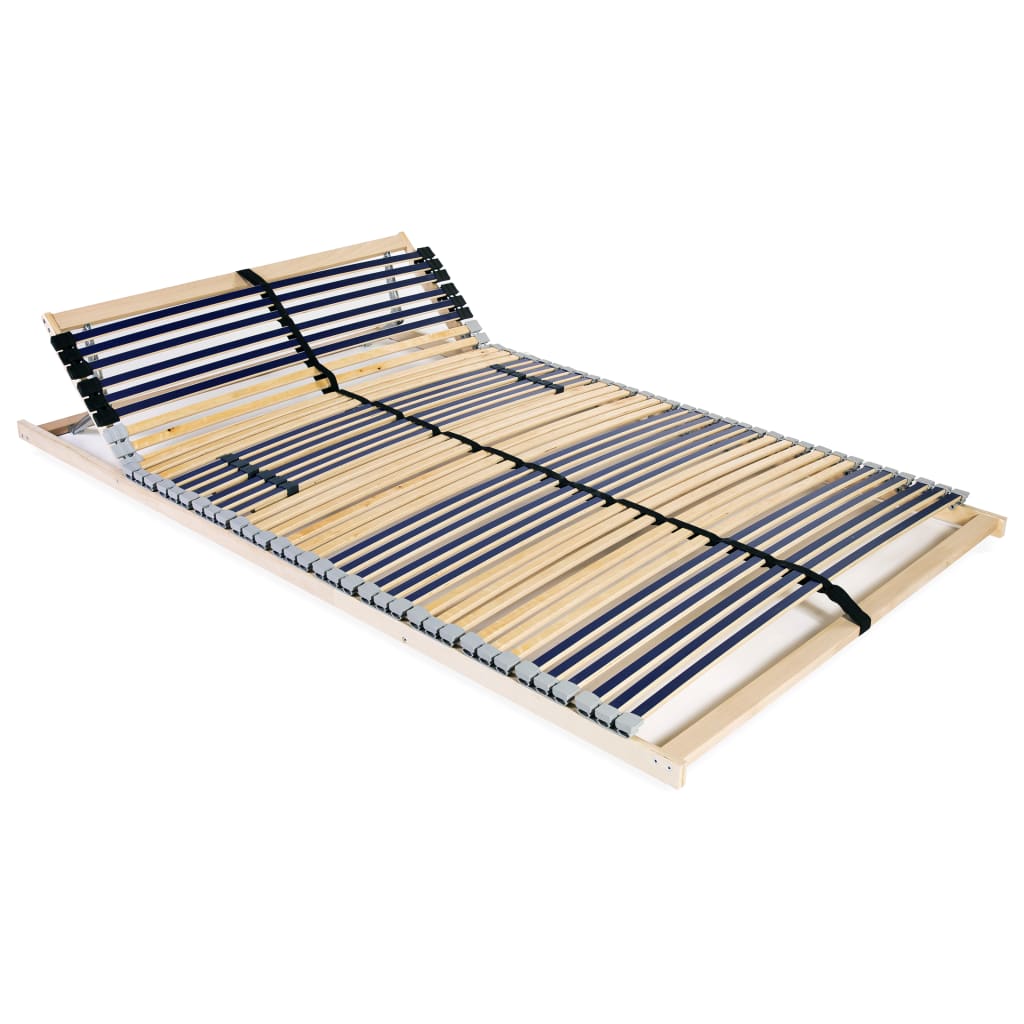 Slatted Bed Base with 42 Slats 7 Zones 100x200 cm