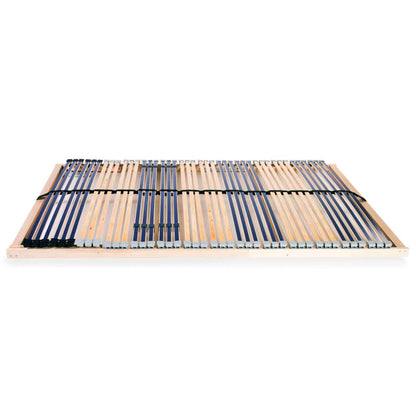 Slatted Bed Base with 42 Slats 7 Zones 100x200 cm