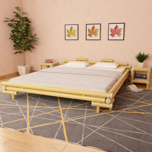 Bed Frame Bamboo 180x200 cm Super King