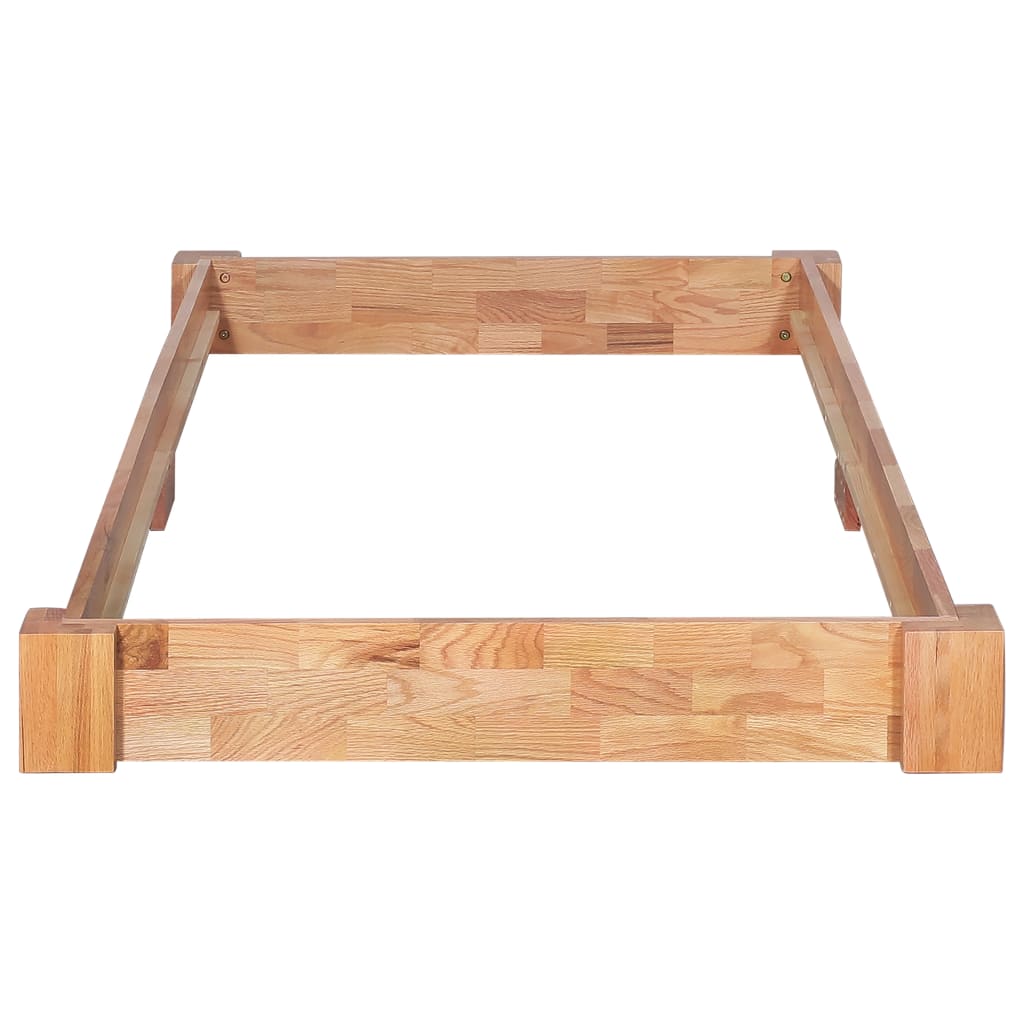 Bed Frame Solid Oak Wood 90x200 cm