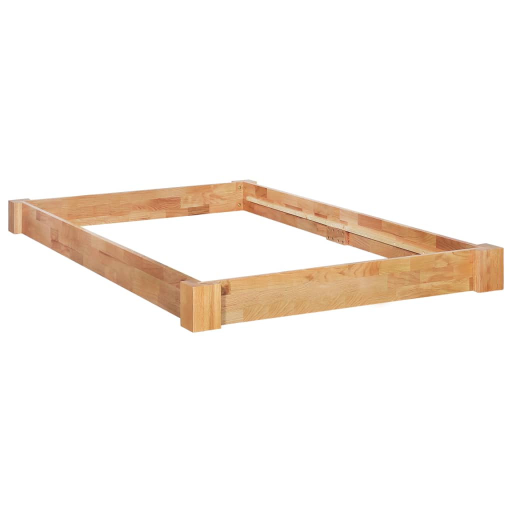 Bed Frame Solid Oak Wood 120x200 cm