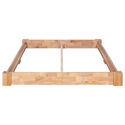 Bed Frame Solid Oak Wood 140x200 cm