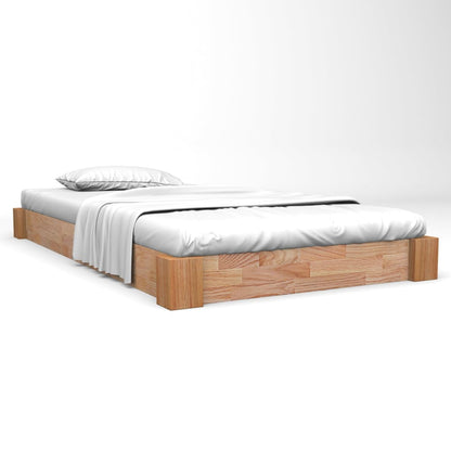 Bed Frame Solid Oak Wood 160x200 cm