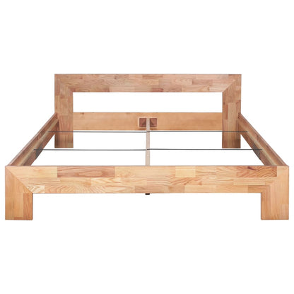 Bed Frame Solid Oak Wood 160x200 cm