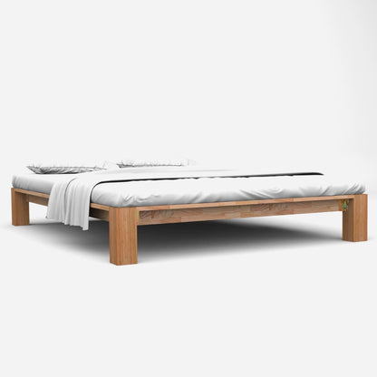 Bed Frame Solid Oak Wood 160x200 cm