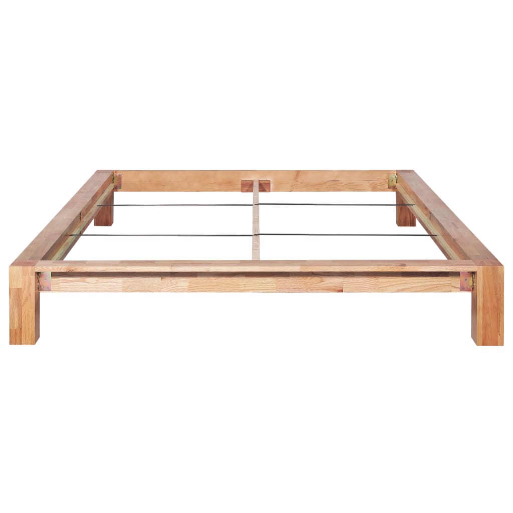 Bed Frame Solid Oak Wood 160x200 cm