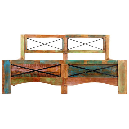 Bed Frame Solid Reclaimed Wood 140x200 cm