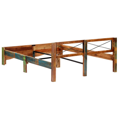 Bed Frame Solid Reclaimed Wood 160x200 cm