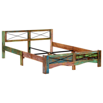 Bed Frame Solid Reclaimed Wood 160x200 cm