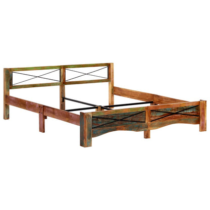 Bed Frame Solid Reclaimed Wood 180x200 cm Super King