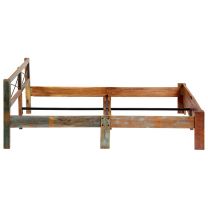 Bed Frame Solid Reclaimed Wood 180x200 cm Super King