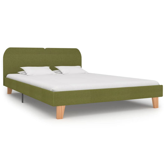 Bed Frame Green Fabric 150x200 cm King Size