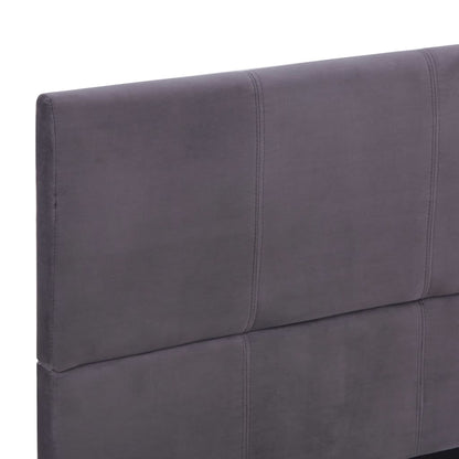 Bed Frame Grey Fabric 135x190 cm Double