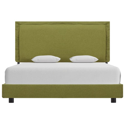 Bed Frame Green Fabric 135x190 cm Double