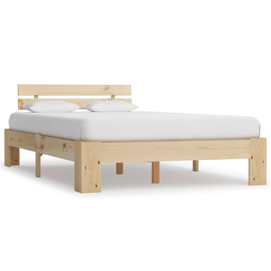 Bed Frame Solid Pine Wood 120x200 cm