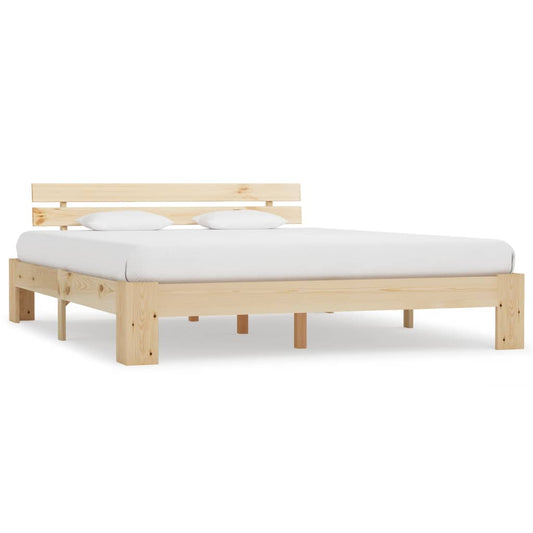 Bed Frame Solid Pine Wood 160x200 cm