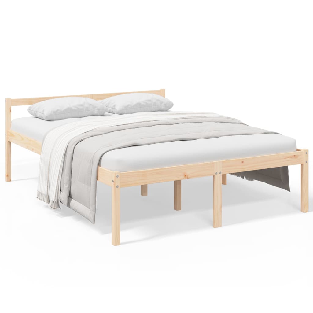 Bed Frame 160x200 cm Solid Wood Pine