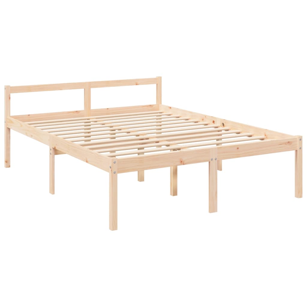 Bed Frame 160x200 cm Solid Wood Pine