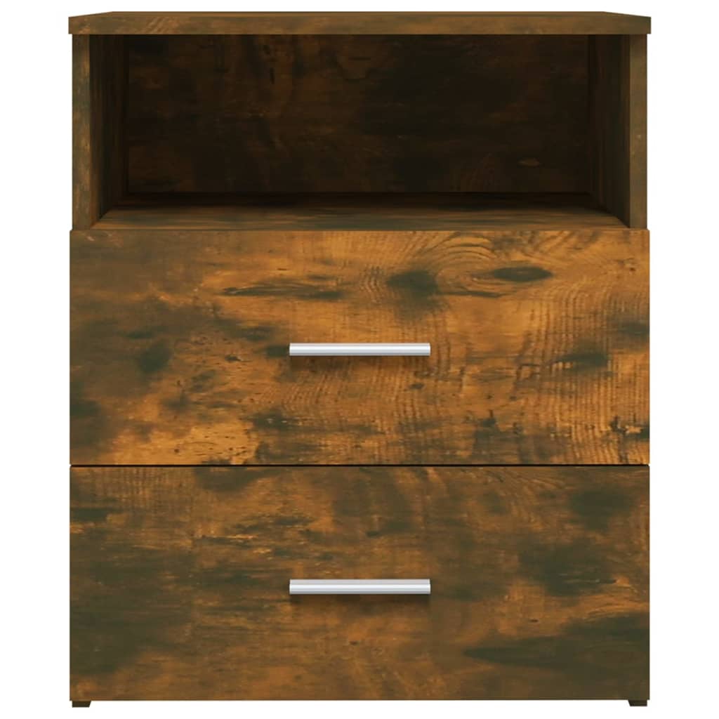 Bed Cabinets 2 pcs Smoked Oak 50x32x60 cm