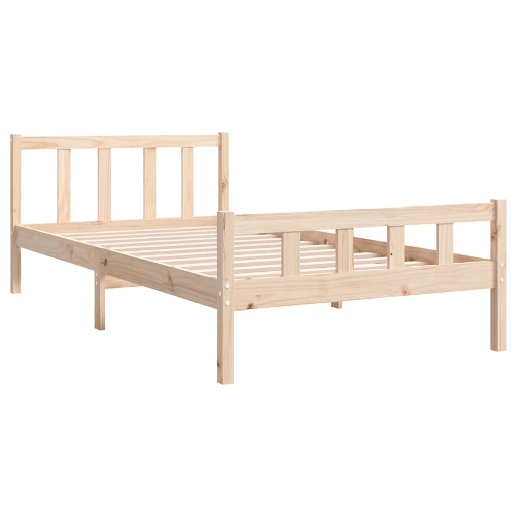 Bed Frame Solid Wood 100x200 cm