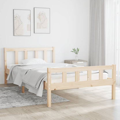 Bed Frame Solid Wood 100x200 cm