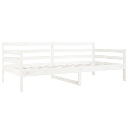 Day Bed White 90x190 cm Solid Wood Pine