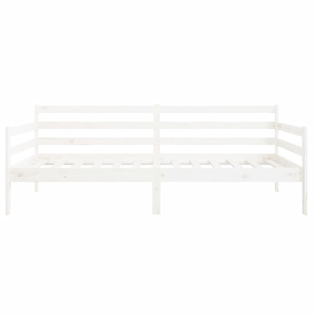 Day Bed White 90x190 cm Solid Wood Pine