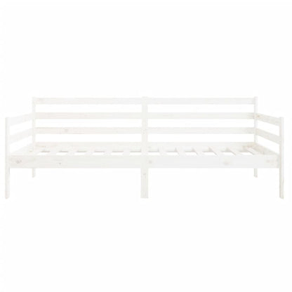 Day Bed White 90x190 cm Solid Wood Pine