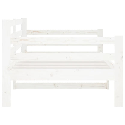 Day Bed White 90x190 cm Solid Wood Pine