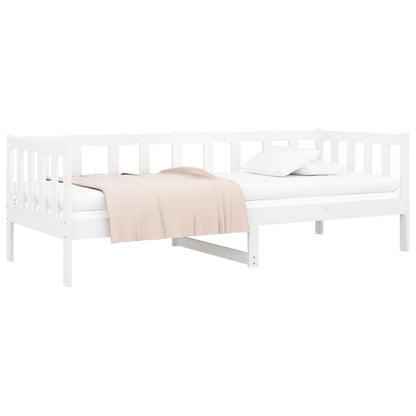 Day Bed White 90x190 cm Solid Wood Pine