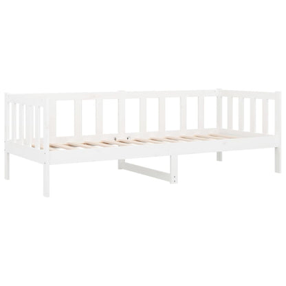 Day Bed White 90x190 cm Solid Wood Pine