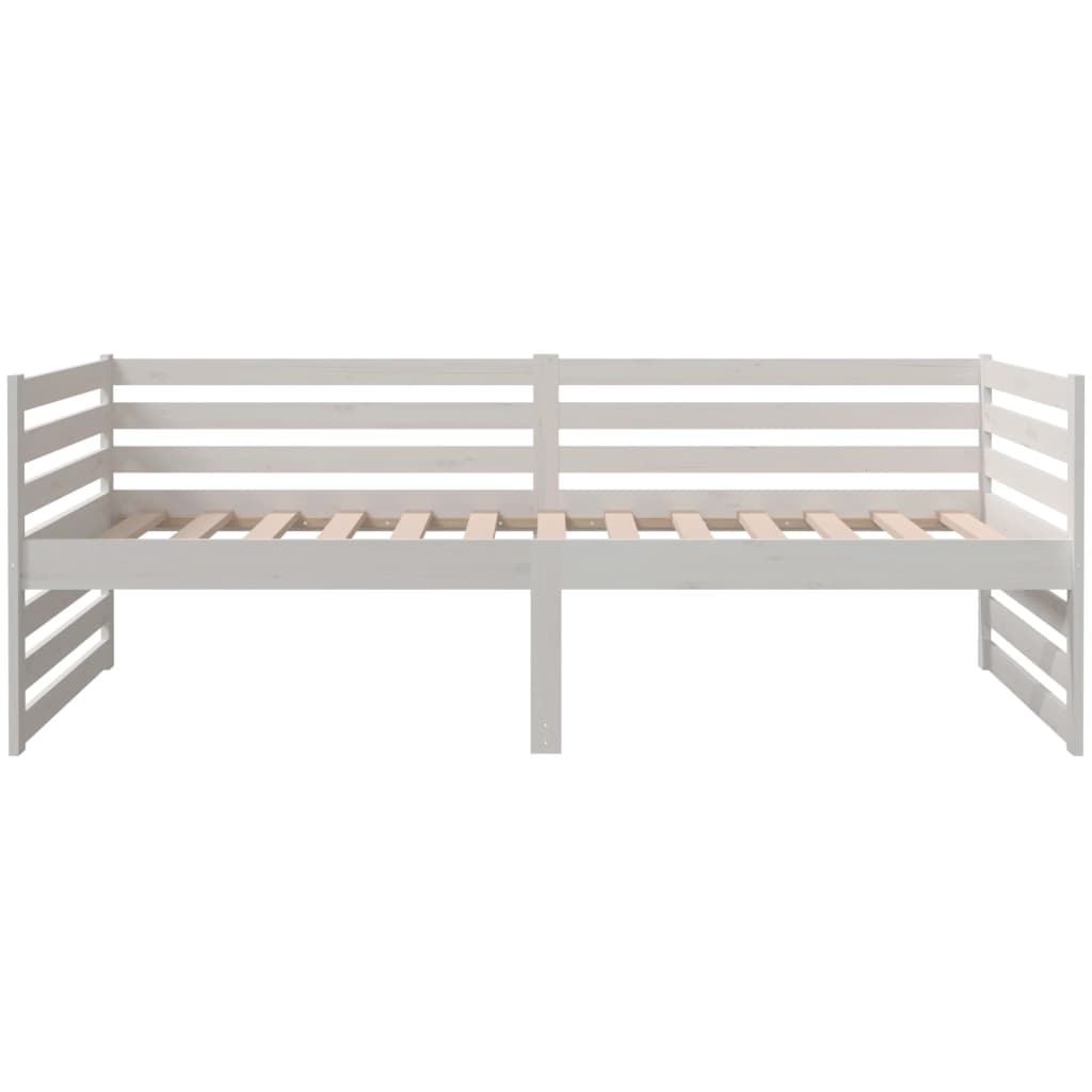 Day Bed White 90x190 cm Solid Wood Pine