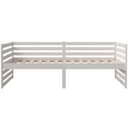 Day Bed White 90x190 cm Solid Wood Pine