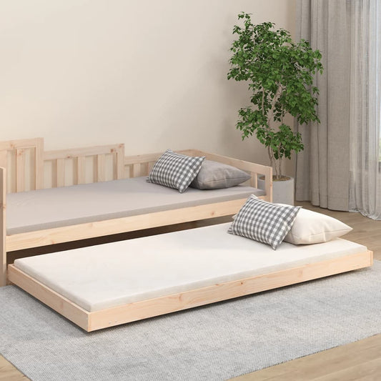 Bed Frame 100x200 cm Solid Wood Pine