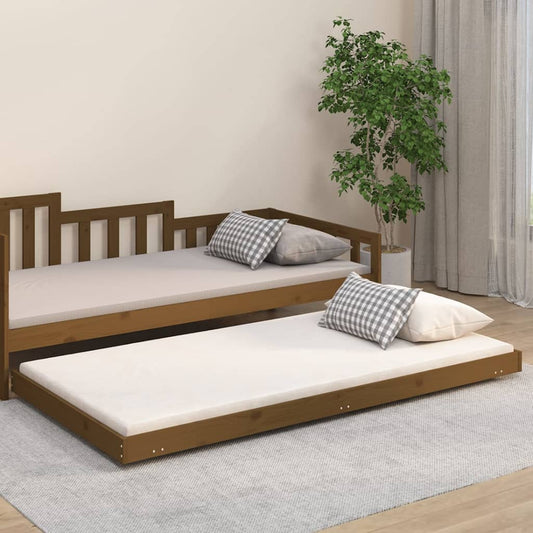 Bed Frame Honey Brown 80x200 cm Solid Wood Pine