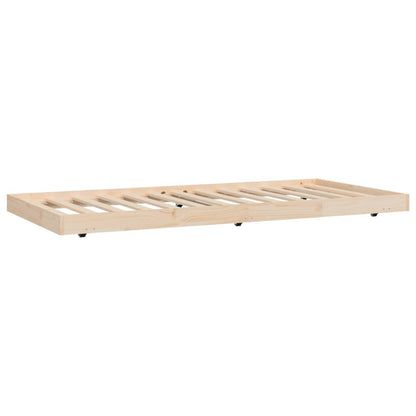 Bed Frame 75x190 cm Small Single Solid Wood Pine