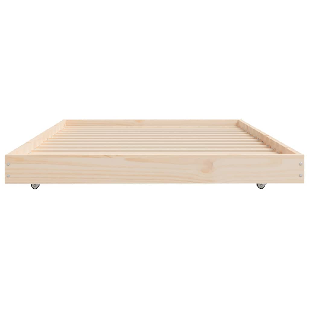 Bed Frame 75x190 cm Small Single Solid Wood Pine