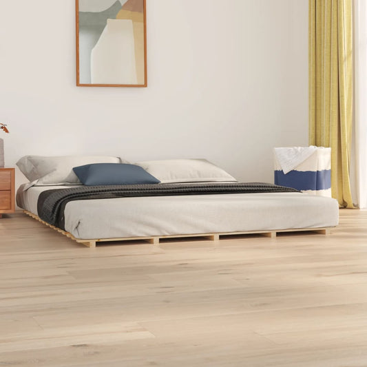 Bed Frame 160x200 cm Solid Wood Pine