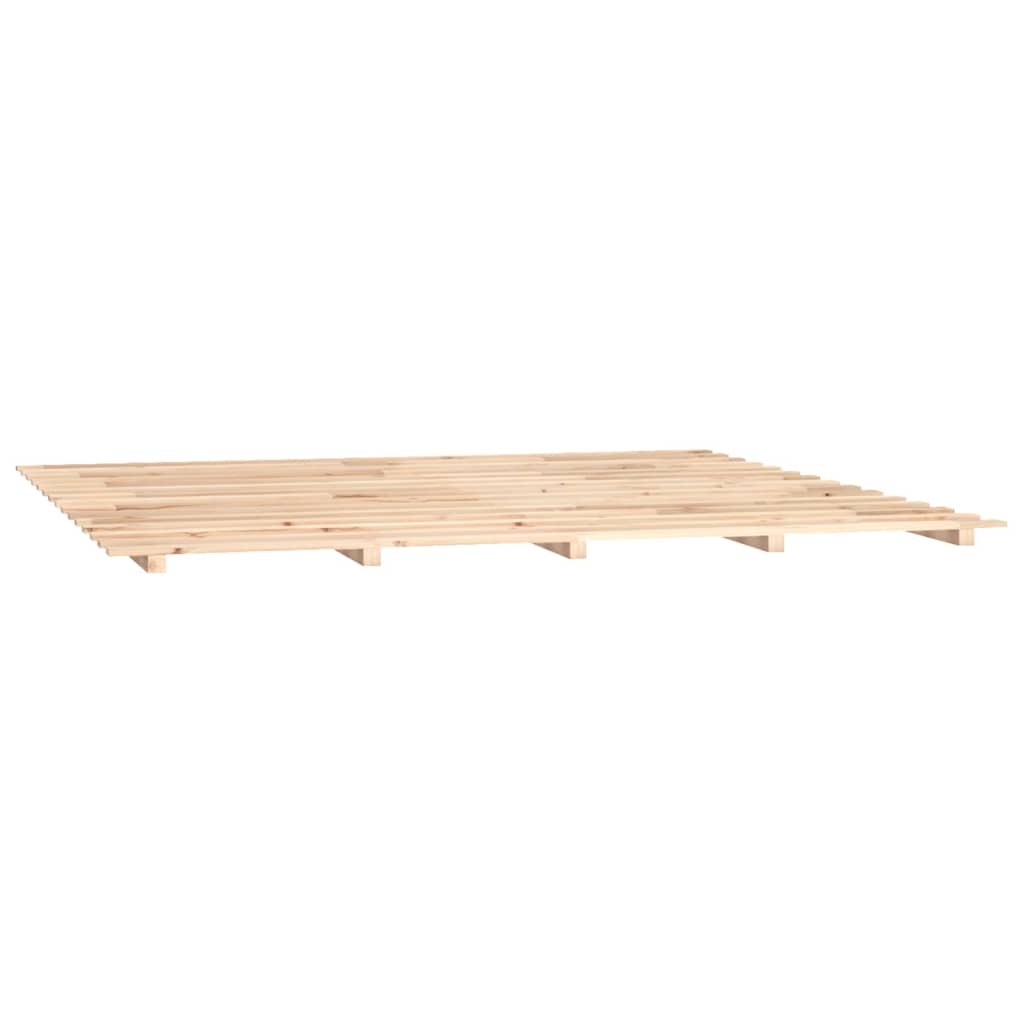 Bed Frame 180x200 cm Super King Solid Wood Pine