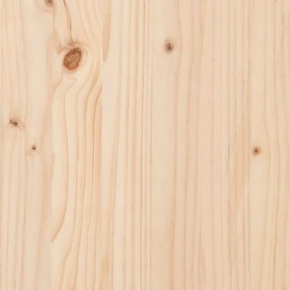 Bed Frame 140x190 cm Solid Wood Pine