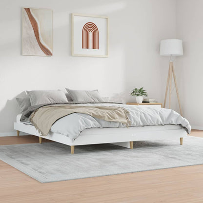 Bed Frame White 120x200 cm Engineered Wood
