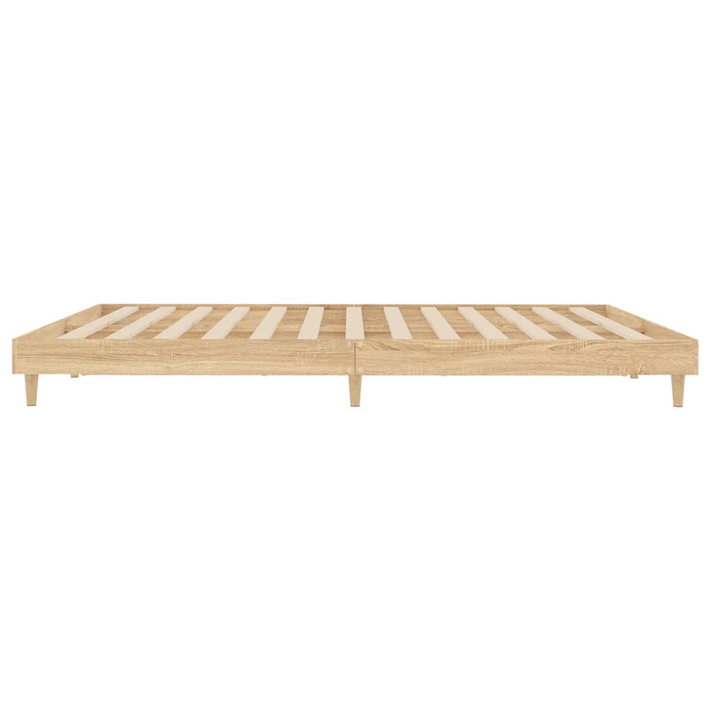Bed Frame Sonoma Oak 120x200 cm Engineered Wood