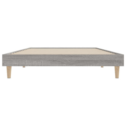 Bed Frame Grey Sonoma 100x200 cm Engineered Wood